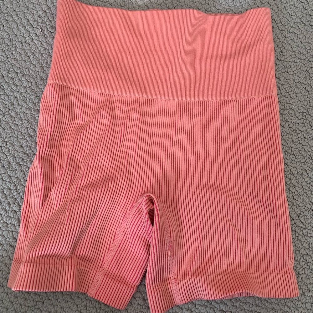 Women's Pink High-Waisted Shorts